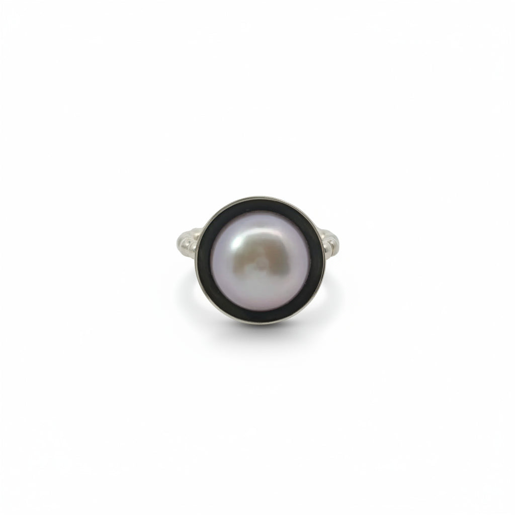 Handgemachter Ring "Pearl"