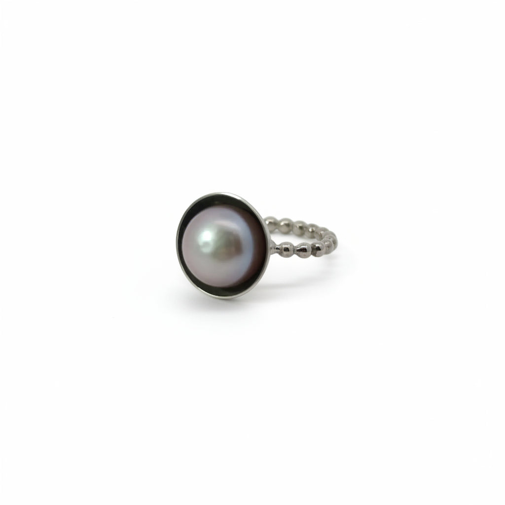 Handgemachter Ring "Pearl"