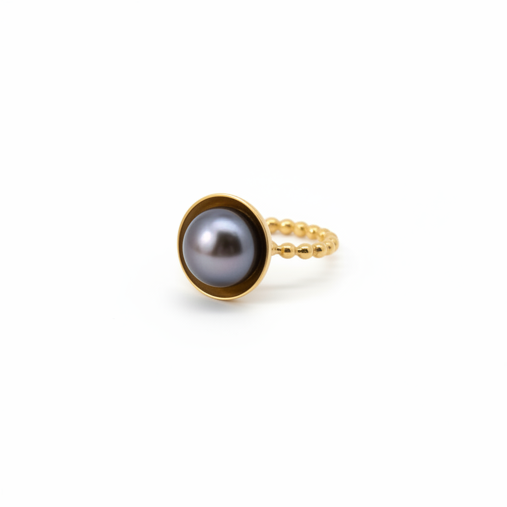 Handgemachter Ring "Pearl"
