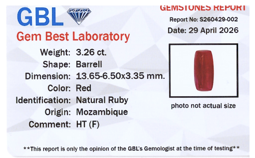 Rubin 3.26ct