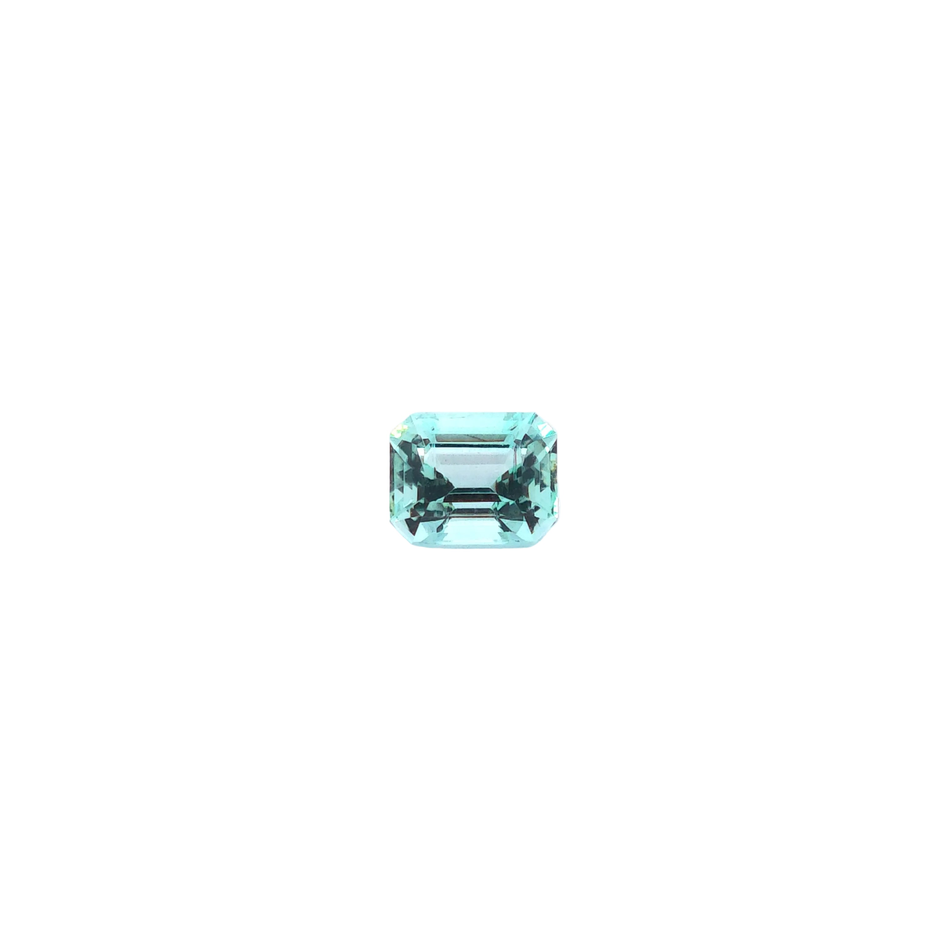 Natürlicher Smaragd in 0,62 Karat, 0.62ct, Frontansicht 