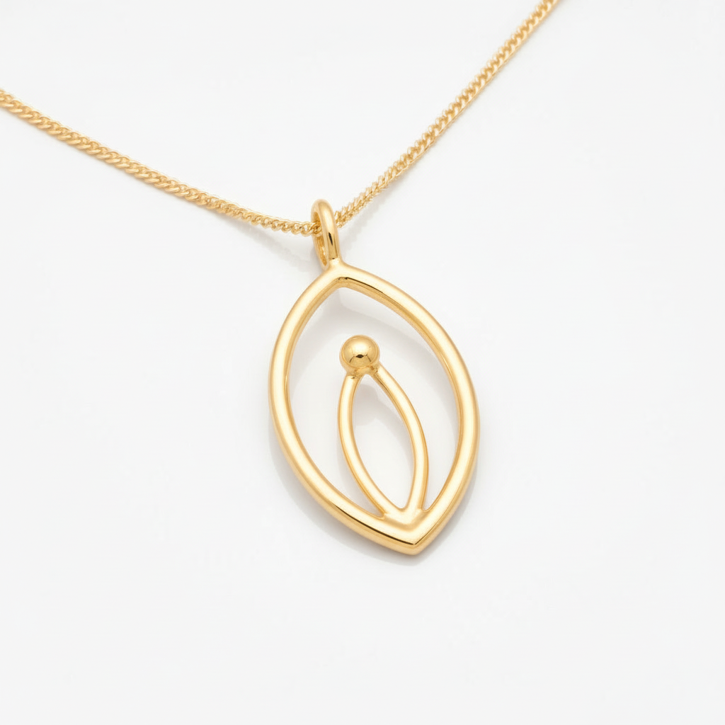 Handgefertigter Anhänger "Vulva"
