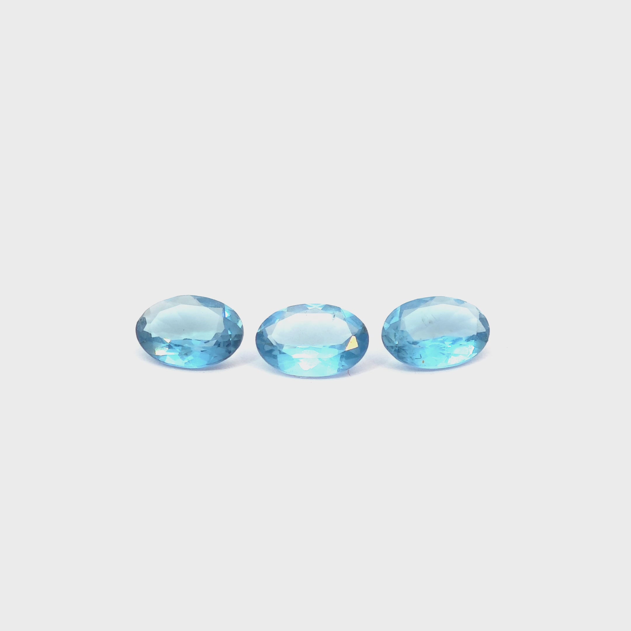 Kalibriertes Lot Aquamarin, 1.62ct/3pcs