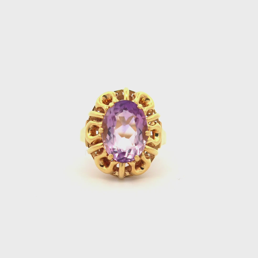 Damenring Gold 585 mit Amethyst