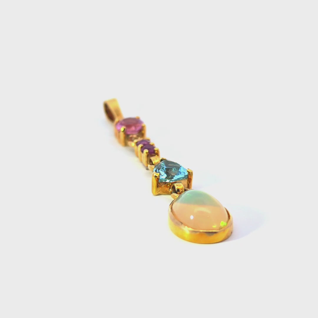 Anhänger Gold 585 mit Opal