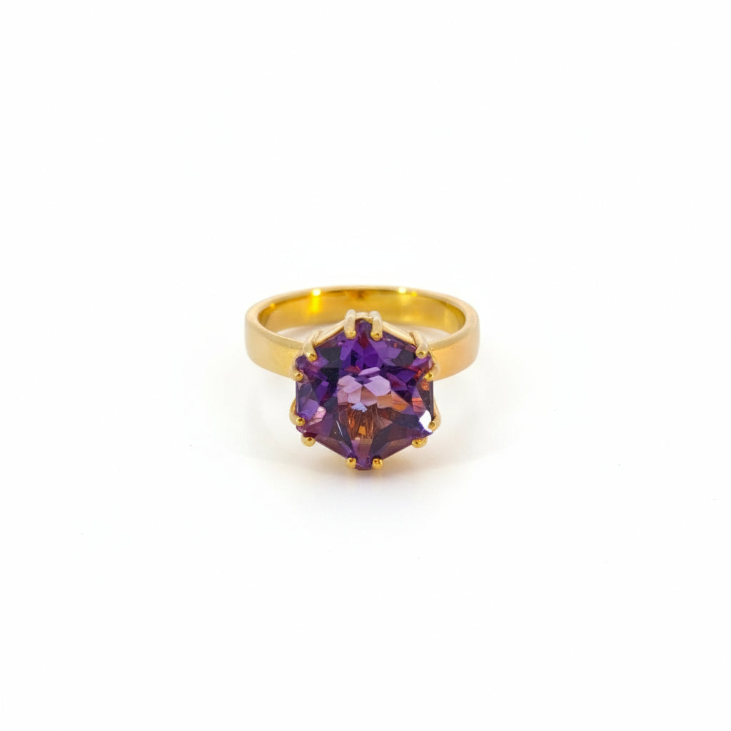 Damenring Gold 585 mit Amethyst
