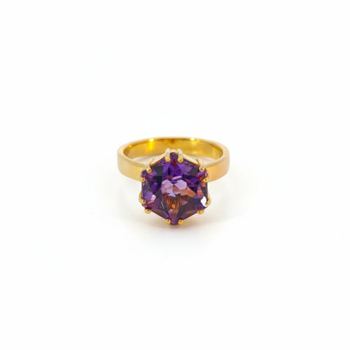 Damenring Gold 585 mit Amethyst