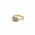Damen Ring Gold 585 mit Spinel Seitenansicht 