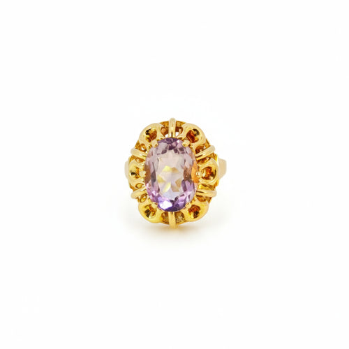 Damenring Gold 585 mit Amethyst