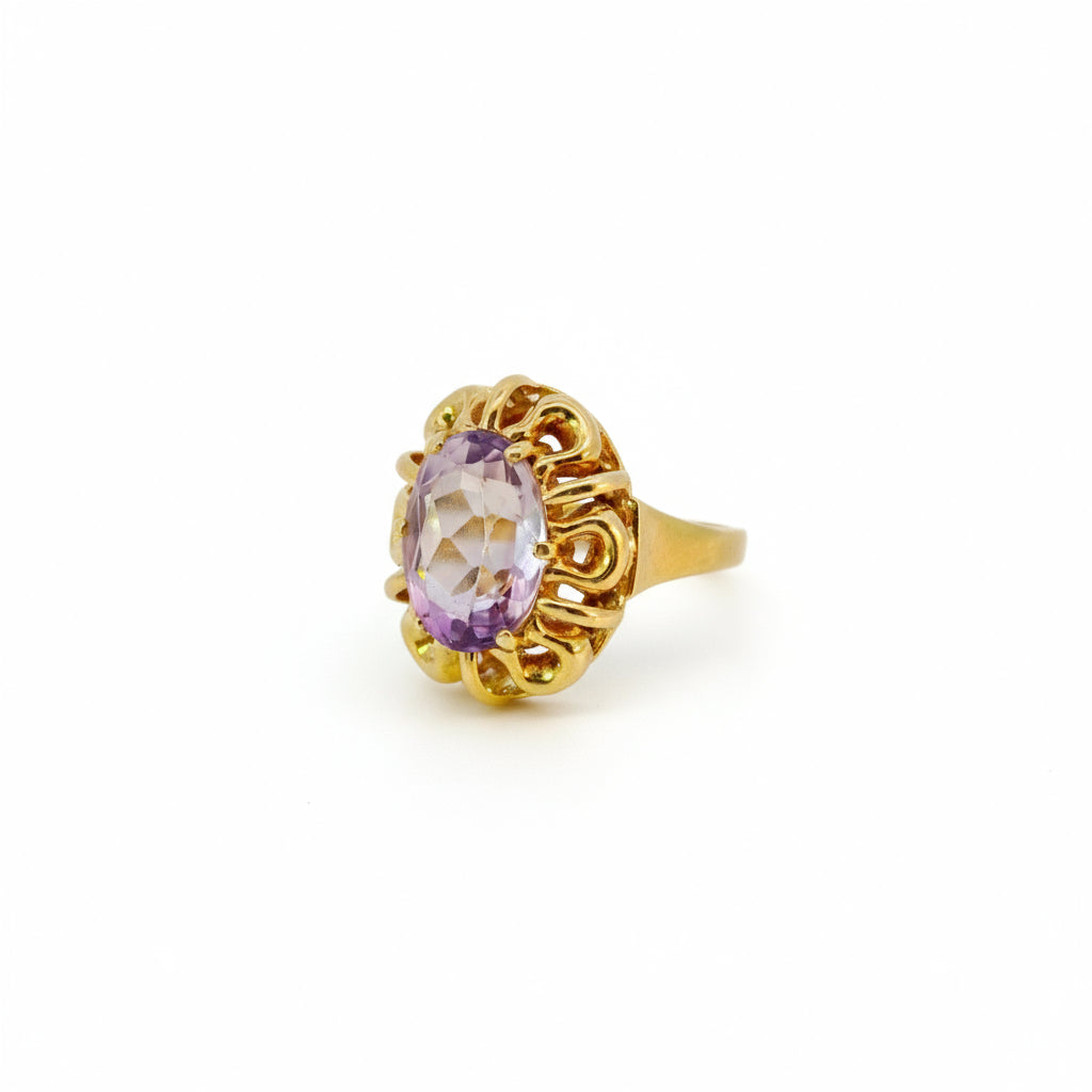 Damenring Gold 585 mit Amethyst