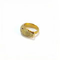 Unisex Ring Gold 750 mit Rubinen und Brillanten