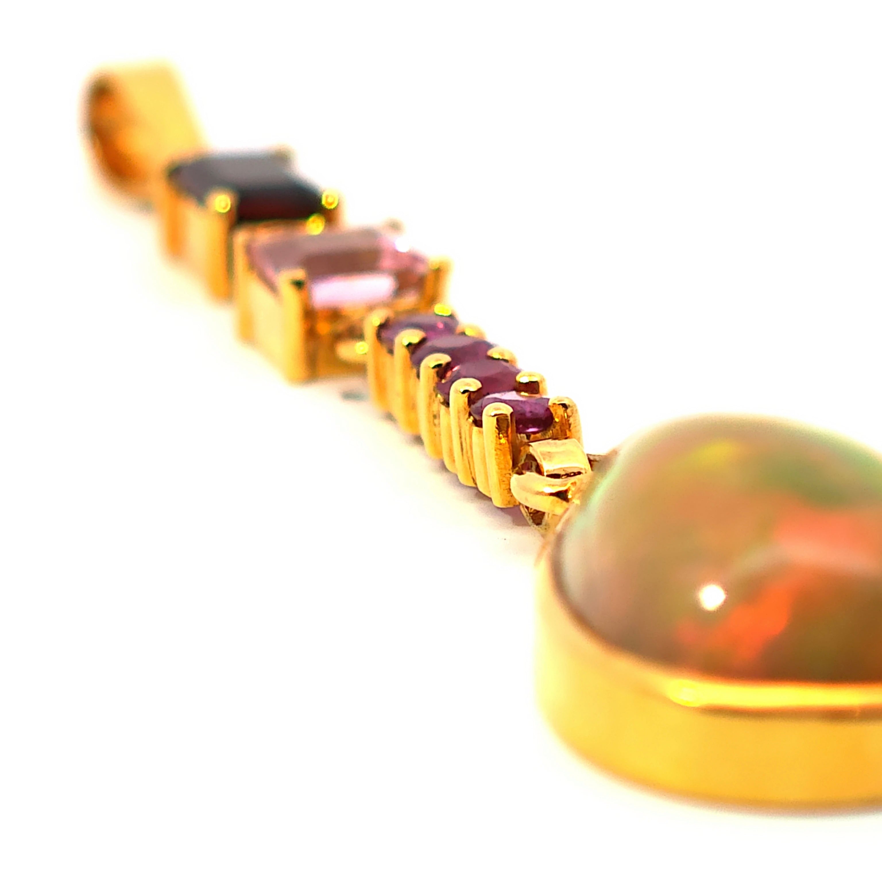 Anhänger Gold 585 mit Äthiopien-Opal
