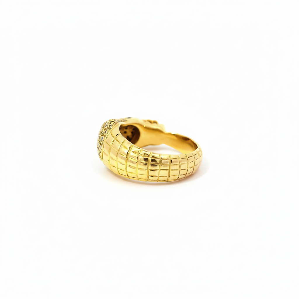 Unisex Ring Gold 750 mit Rubinen und Brillanten