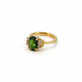 Damenring Gold 585 mit Turmalin und Diamanten